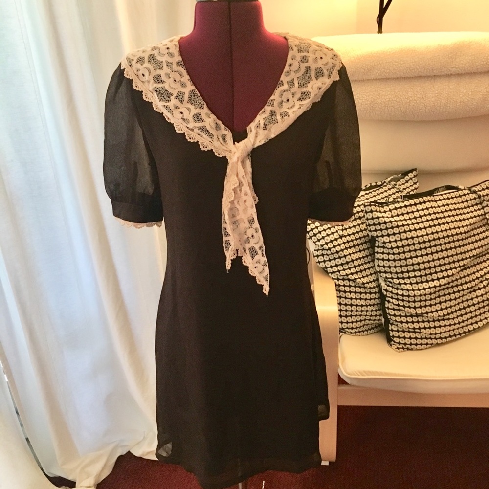 Miss Patina dark brown dress